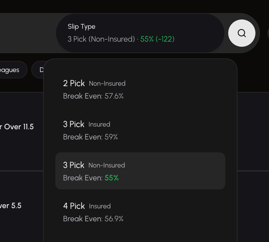 DFS Slip Selection